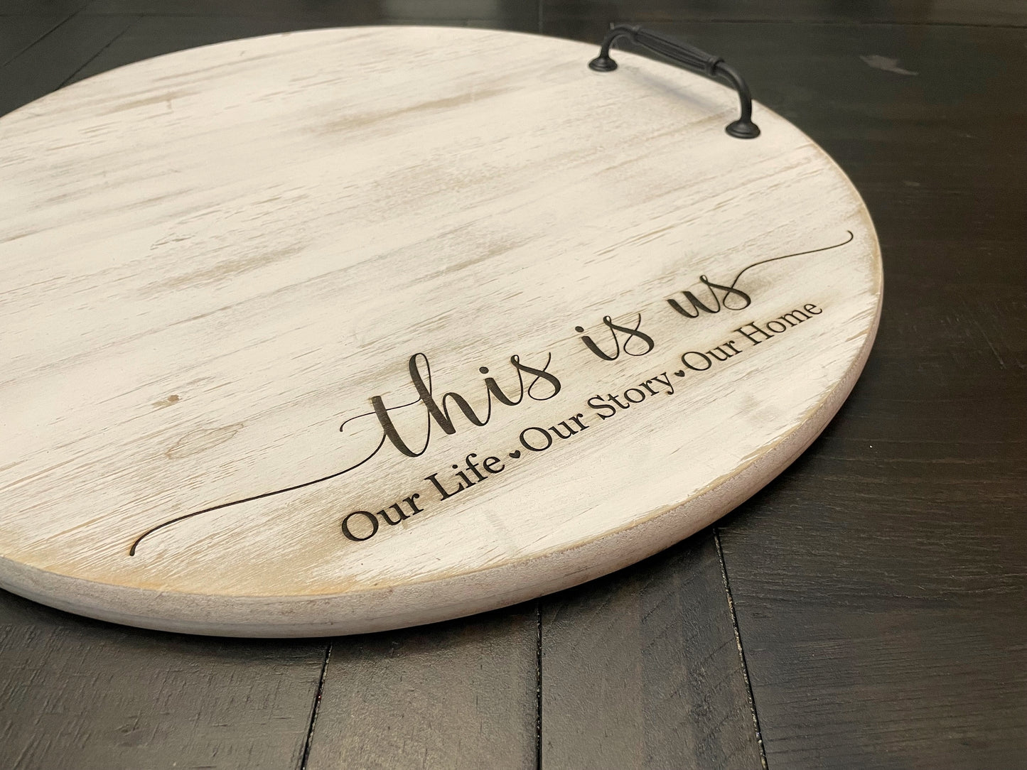 Large Wooden Tray with Handles 20x20 | Joya Creations