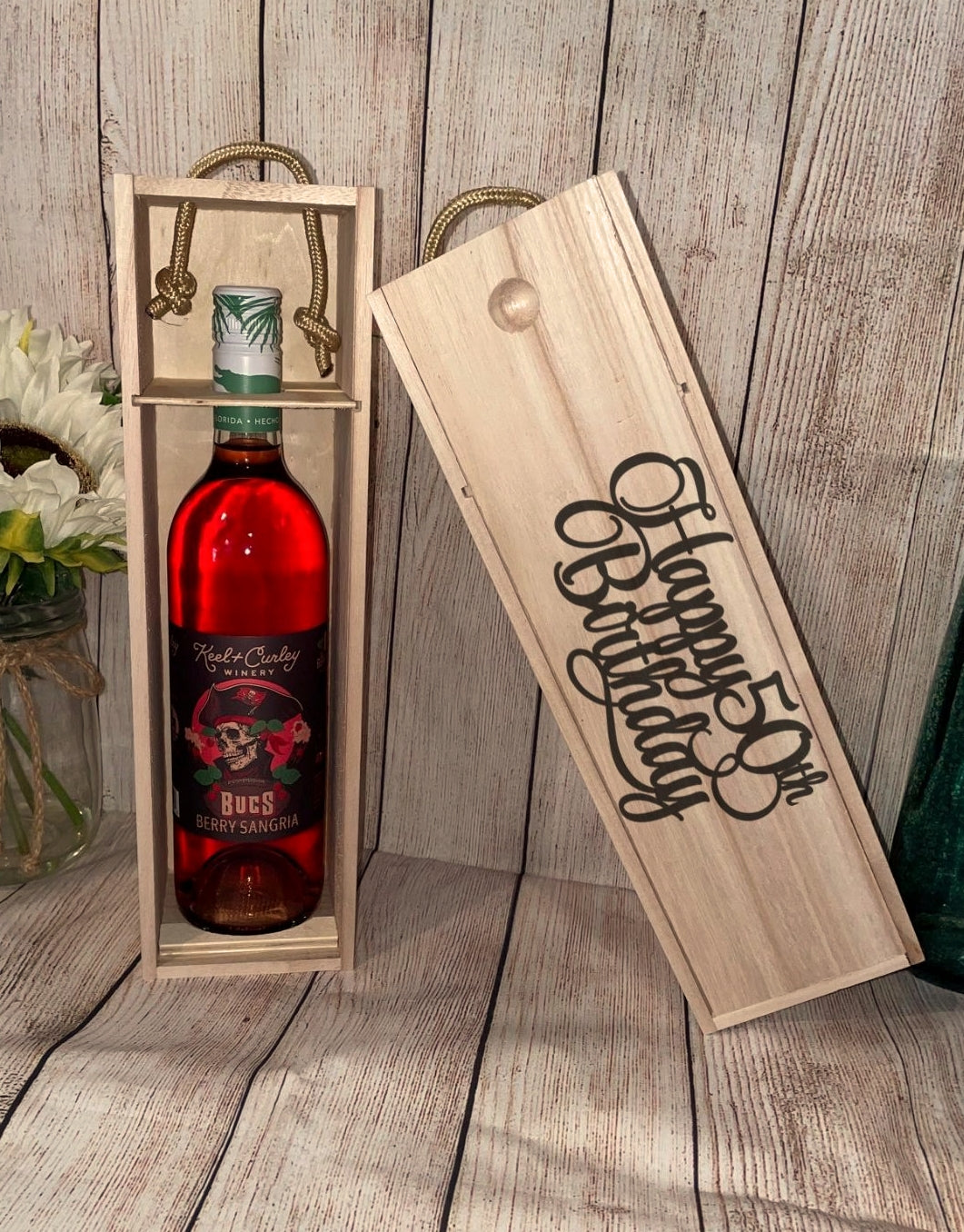 Custom Wine Bottle Gift Box - Birthday | Joya Creations