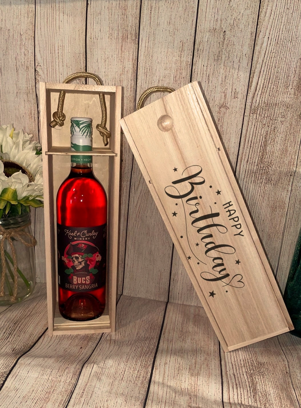 Custom Wine Bottle Gift Box - Birthday | Joya Creations