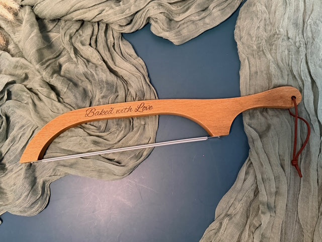 Personalized Laser Engraved Bread Knife – 15.7"  – Custom Gift for Bakers & Bread Lovers | JOYA CREATIONS