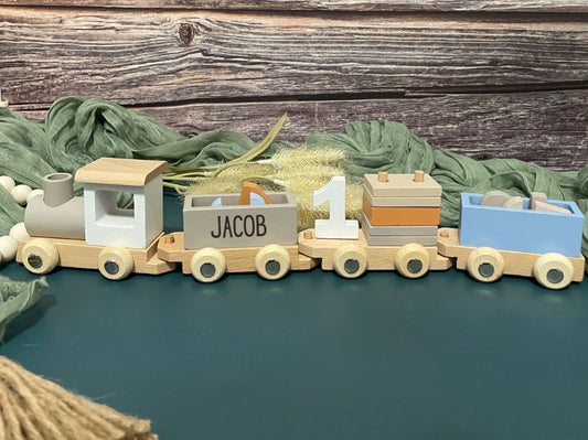 Wooden Train Personalized | JOYA CREATIONS