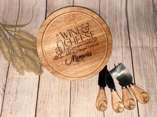 Small Wine & Cheese Board Set - Perfect for a picnic | Joya Creations